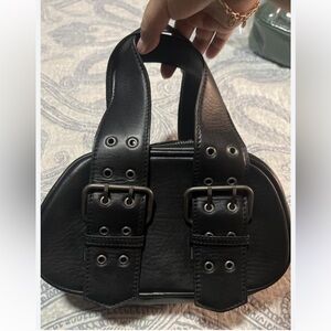 Free People Black Leather Handbag
